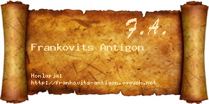 Frankovits Antigon névjegykártya